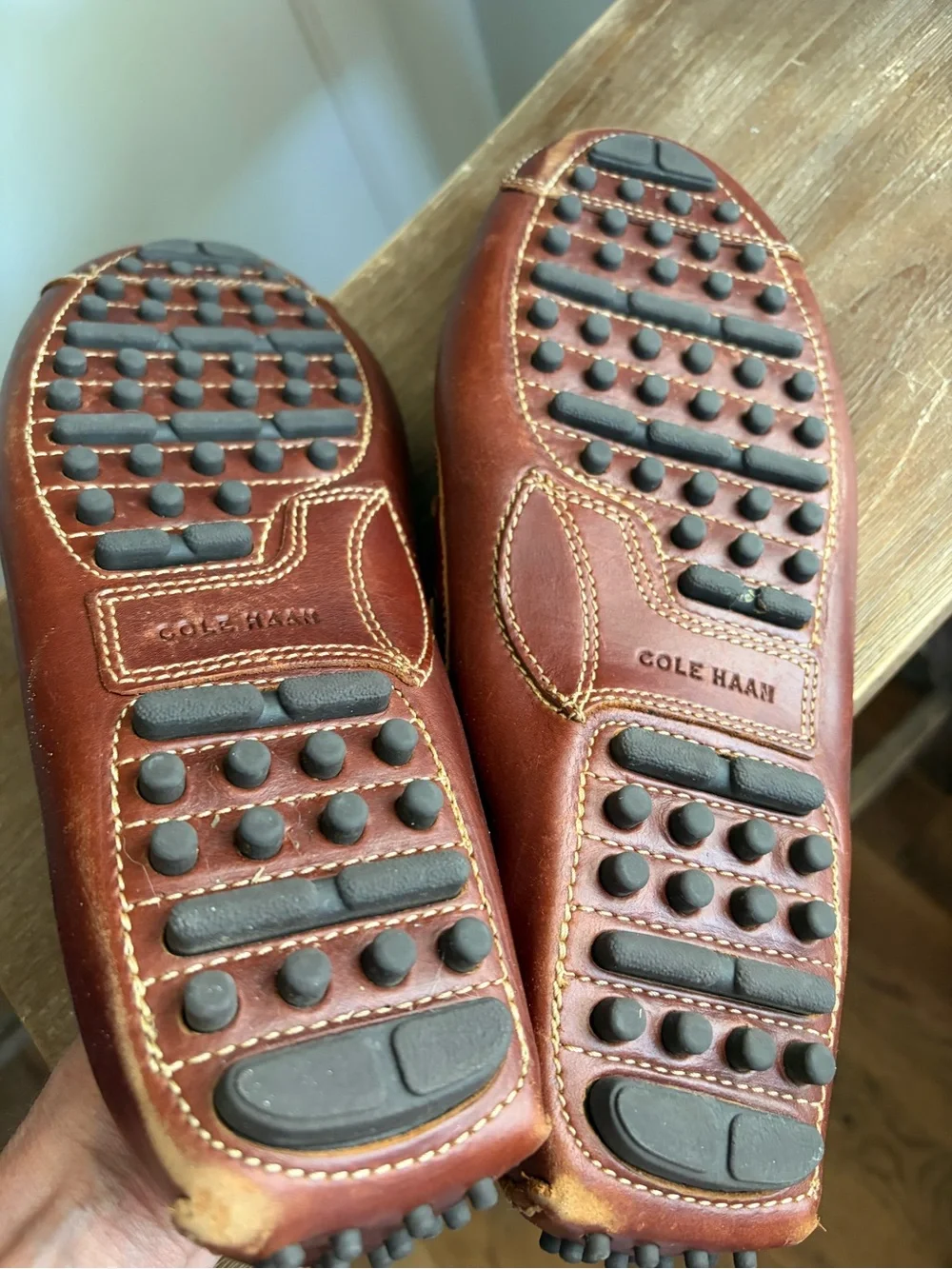 Cole Haan Gunnison Leather Driving Loafers moccasins Brown Men’s Size 12 D